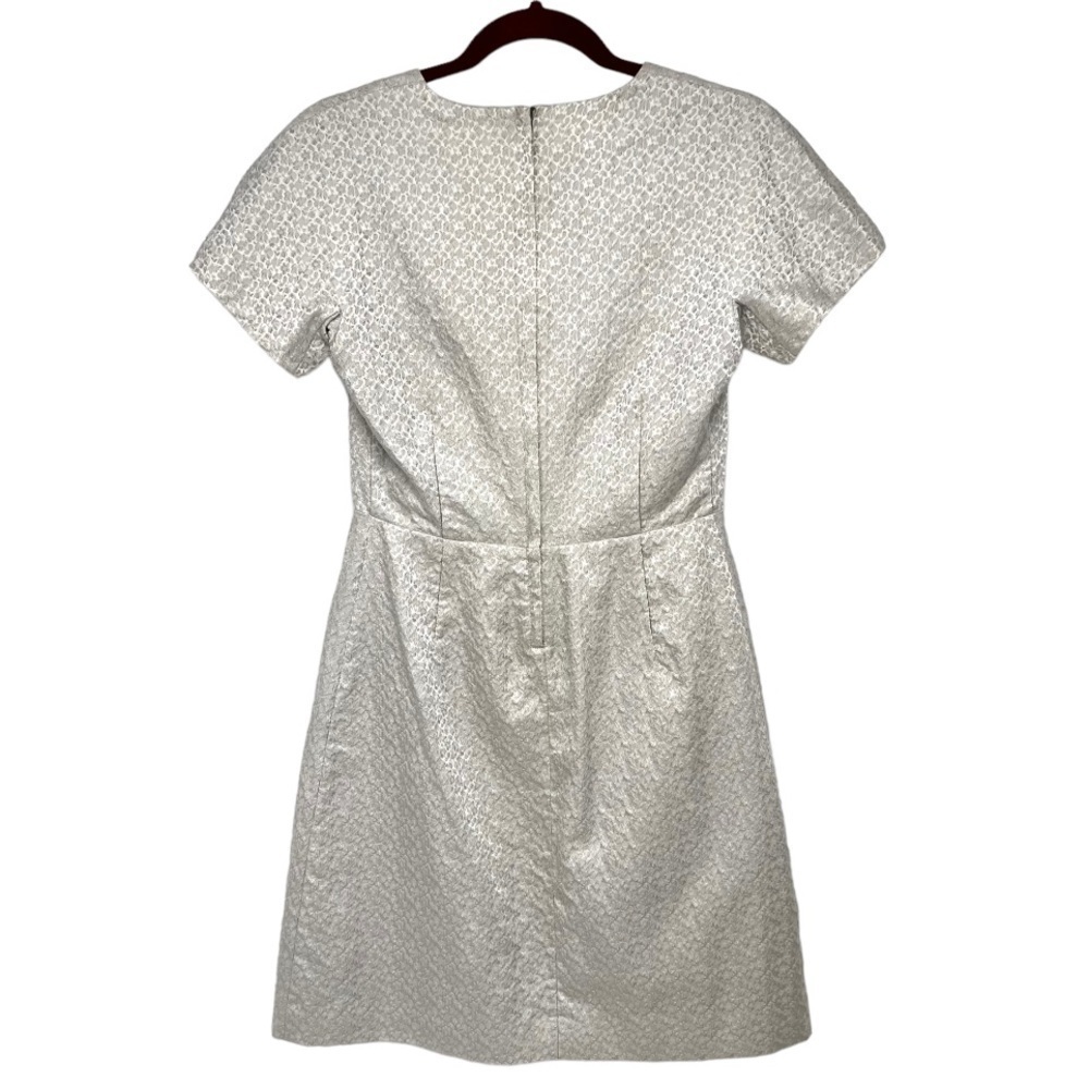 See By Chloe Silver Printed Short Sleeve A-Line Mini Dress Women’s 4 - Picture 5 of 8
